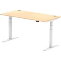 dynamic Air Sit Stand Desk Rectangular Maple T-Foot 1,600 (W) x 800 (D) x 665 (H) mm MFC (Melamine Faced Chipboard)