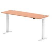 dynamic Air Sit Stand Desk Rectangular Beech T-Foot 1,800 (W) x 600 (D) x 665 (H) mm MFC (Melamine Faced Chipboard)