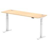 dynamic Air Sit Stand Desk Rectangular Maple T-Foot 1,800 (W) x 600 (D) x 665 (H) mm MFC (Melamine Faced Chipboard)