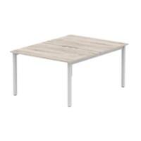 dynamic Computer Desk Evolve Plus B2P12GRYS Grey Oak 1200 mm x 1600 mm x 730 mm