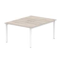 dynamic Computer Desk Evolve Plus B2P12GRYW Grey Oak 1200 mm x 1600 mm x 730 mm