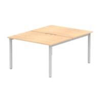 dynamic Evolve Plus Back to Back Desk Rectangular Maple H-Frame 1,200 (W) x 1,600 (D) x 750 (H) mm MFC (Melamine Faced Chipboard)