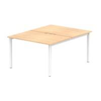 dynamic Evolve Plus Back to Back Desk Rectangular Maple H-Frame 1,200 (W) x 1,600 (D) x 750 (H) mm MFC (Melamine Faced Chipboard)