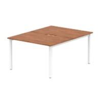 dynamic Evolve Plus Back to Back Desk Rectangular Walnut H-Frame 1,200 (W) x 1,600 (D) x 750 (H) mm MFC (Melamine Faced Chipboard)