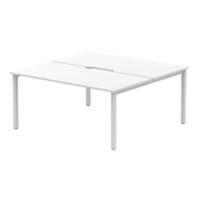 dynamic Evolve Plus Back to Back Desk Rectangular White H-Frame 1,600 (W) x 1,600 (D) x 750 (H) mm MFC (Melamine Faced Chipboard)