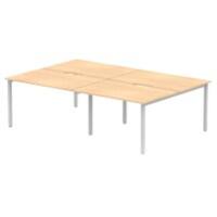 dynamic Computer Desk Evolve Plus B4P12MPES Maple 2400 mm x 1600 mm x 730 mm