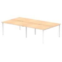 dynamic Evolve Plus Back to Back Desk Rectangular Maple H-Frame 2,800 (W) x 1,600 (D) x 750 (H) mm MFC (Melamine Faced Chipboard)