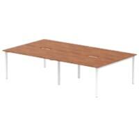 dynamic Evolve Plus Back to Back Desk Rectangular Walnut H-Frame 2,800 (W) x 1,600 (D) x 750 (H) mm MFC (Melamine Faced Chipboard)