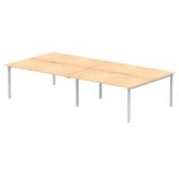 dynamic Evolve Plus Back to Back Desk Rectangular Maple H-Frame 3,200 (W) x 1,600 (D) x 750 (H) mm MFC (Melamine Faced Chipboard)