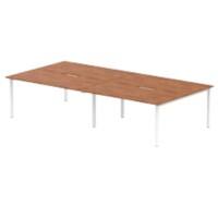 dynamic Evolve Plus Back to Back Desk Rectangular Walnut H-Frame 3,200 (W) x 1,600 (D) x 750 (H) mm MFC (Melamine Faced Chipboard)