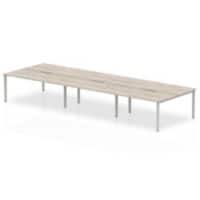 dynamic Computer Desk Evolve Plus B6P12GRYS Grey Oak 3600 mm x 1600 mm x 730 mm