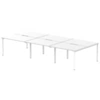 dynamic Computer Desk Evolve Plus B6P12WHTW White 3600 mm x 1600 mm x 730 mm