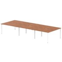 dynamic Evolve Plus Back to Back Desk Rectangular Walnut H-Frame 4,200 (W) x 1,600 (D) x 750 (H) mm MFC (Melamine Faced Chipboard)