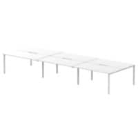 dynamic Computer Desk Evolve Plus B6P16WHTS White 4800 mm x 1600 mm x 730 mm