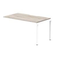 dynamic Evolve Plus Desk Extension Rectangular Grey Oak H-Frame 1,400 (W) x 800 (D) x 750 (H) mm MFC (Melamine Faced Chipboard)