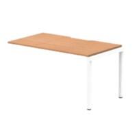 dynamic Evolve Plus Desk Extension Rectangular Oak H-Frame 1,400 (W) x 800 (D) x 750 (H) mm MFC (Melamine Faced Chipboard)