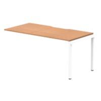 dynamic Evolve Plus Desk Extension Rectangular Oak H-Frame 1,600 (W) x 800 (D) x 750 (H) mm MFC (Melamine Faced Chipboard)