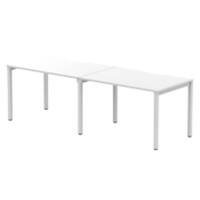 dynamic Evolve Plus Bench Desk Rectangular White H-Frame 2,400 (W) x 800 (D) x 750 (H) mm MFC (Melamine Faced Chipboard)