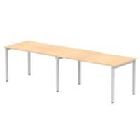 dynamic Evolve Plus Bench Desk Rectangular Maple H-Frame 2,800 (W) x 800 (D) x 750 (H) mm MFC (Melamine Faced Chipboard)