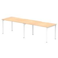 dynamic Evolve Plus Bench Desk Rectangular Maple H-Frame 2,800 (W) x 800 (D) x 750 (H) mm MFC (Melamine Faced Chipboard)