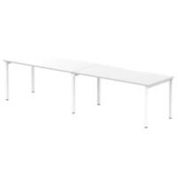 dynamic Evolve Plus Bench Desk Rectangular White H-Frame 3,200 (W) x 800 (D) x 750 (H) mm MFC (Melamine Faced Chipboard)