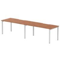dynamic Evolve Plus Bench Desk Rectangular Walnut H-Frame 3,200 (W) x 800 (D) x 750 (H) mm MFC (Melamine Faced Chipboard)