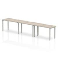 dynamic Computer Desk Evolve Plus BR312GRYS Grey Oak 3600 mm x 800 mm x 730 mm