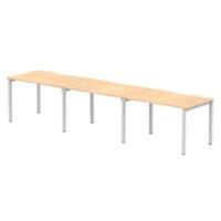 dynamic Evolve Plus Bench Desk Rectangular Maple H-Frame 3,600 (W) x 800 (D) x 750 (H) mm MFC (Melamine Faced Chipboard)