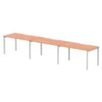 dynamic Evolve Plus Bench Desk Rectangular Beech H-Frame 4,200 (W) x 800 (D) x 750 (H) mm MFC (Melamine Faced Chipboard)