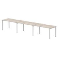 dynamic Computer Desk Evolve Plus BR314GRYS Grey Oak 4200 mm x 800 mm x 730 mm