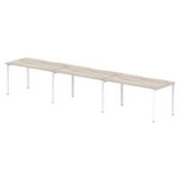 dynamic Computer Desk Evolve Plus BR314GRYW Grey Oak 4200 mm x 800 mm x 730 mm