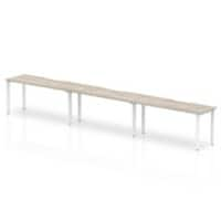 dynamic Computer Desk Evolve Plus BR316GRYW Grey Oak 4800 mm x 800 mm x 730 mm