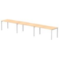 dynamic Evolve Plus Bench Desk Rectangular Maple H-Frame 4,800 (W) x 800 (D) x 750 (H) mm MFC (Melamine Faced Chipboard)