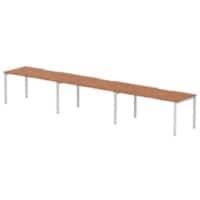 dynamic Evolve Plus Bench Desk Rectangular Walnut H-Frame 4,800 (W) x 800 (D) x 750 (H) mm MFC (Melamine Faced Chipboard)