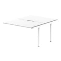 dynamic Evolve Plus Desk Extension Rectangular White H-Frame 1,200 (W) x 1,600 (D) x 750 (H) mm MFC (Melamine Faced Chipboard)