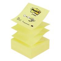 Post-it Sticky Z-Notes 76 x 76 mm Canary Yellow 12 Pads of 100 Sheets