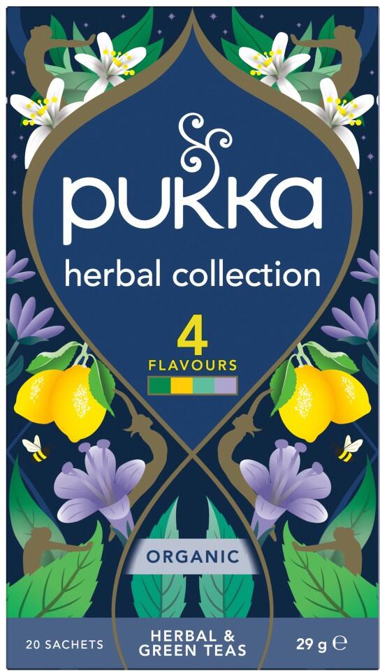 Pukka Herbal Collection 4 Flavours Herbal Tea Pack of 20