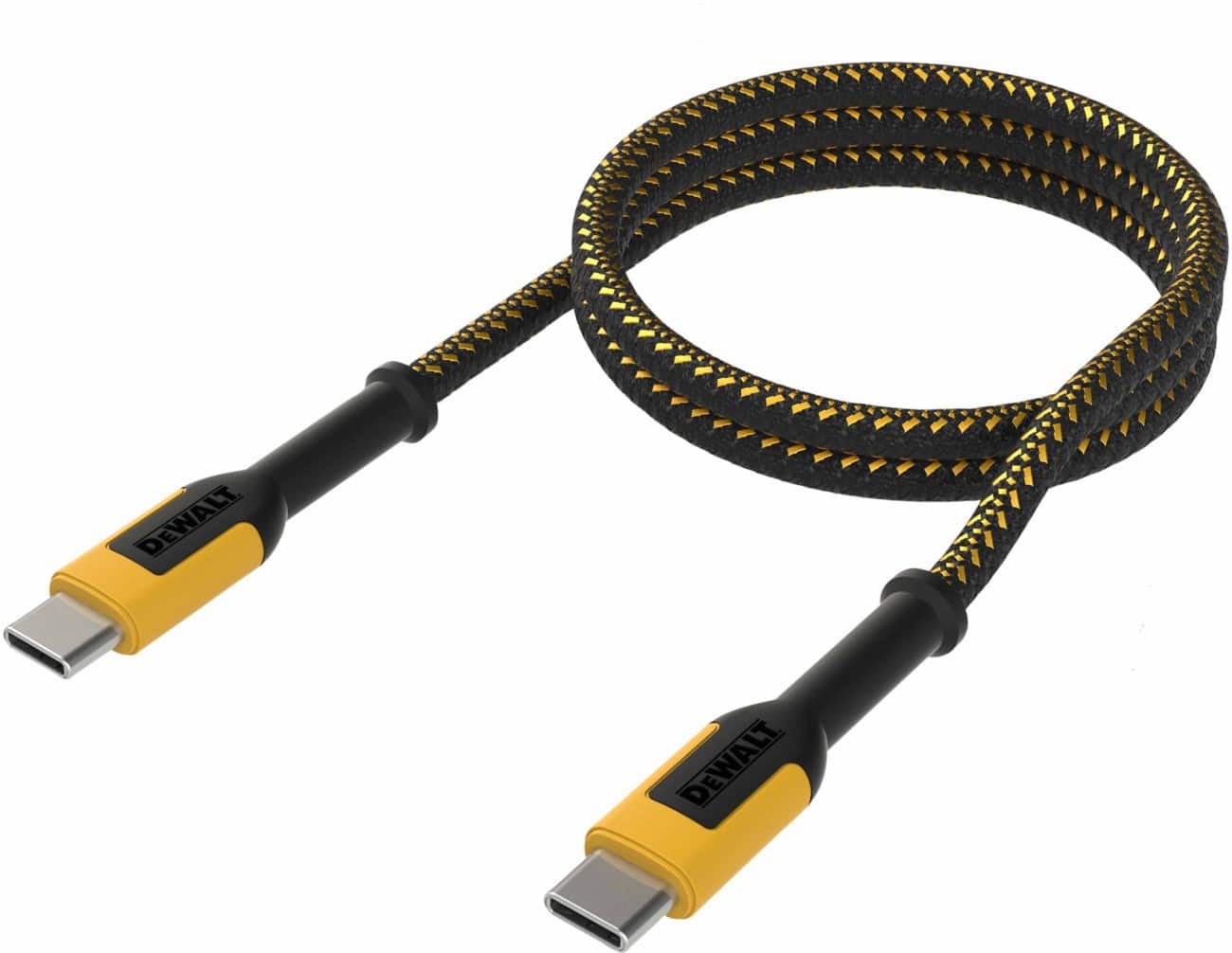 DeWALT Charging Cable USB-C Male USB-C Male 1.8 m Black, Yellow