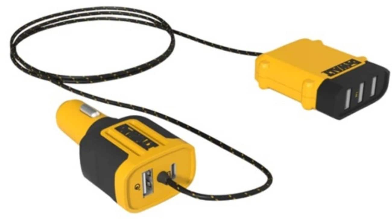 DeWALT Car Charger Black, Yellow 141 0475 DWG