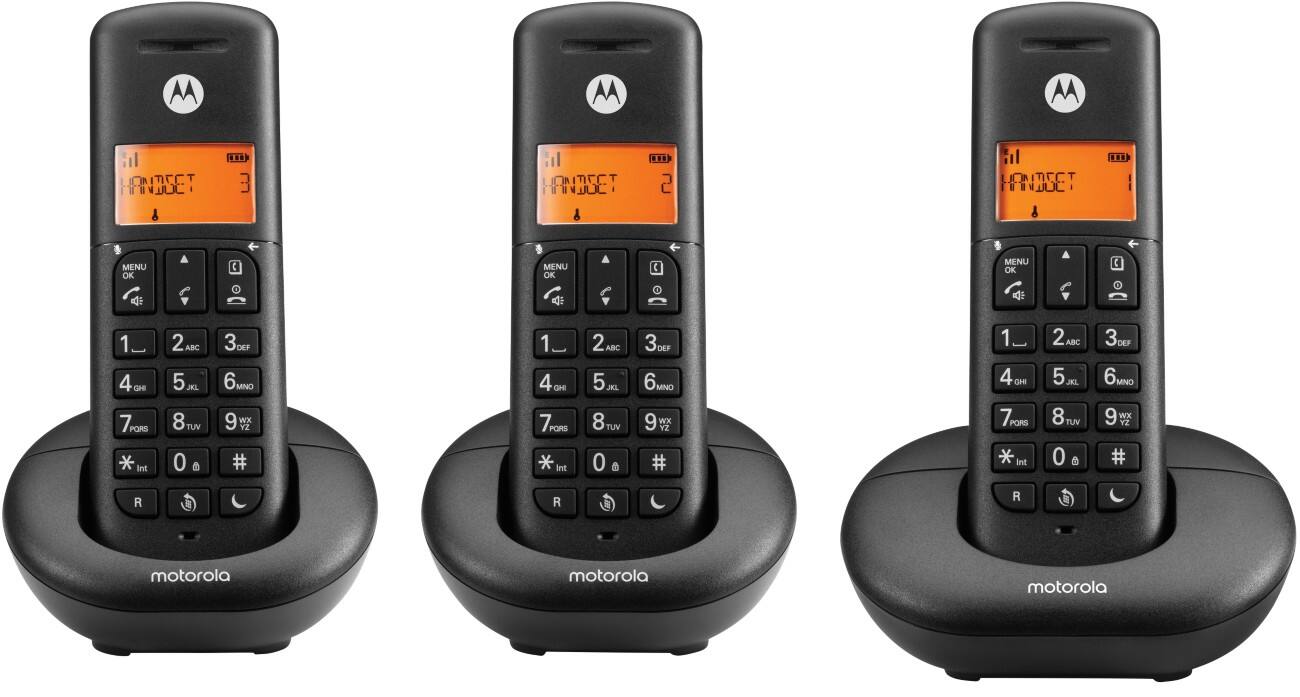 Motorola Cordless DECT Telephone E203 Black