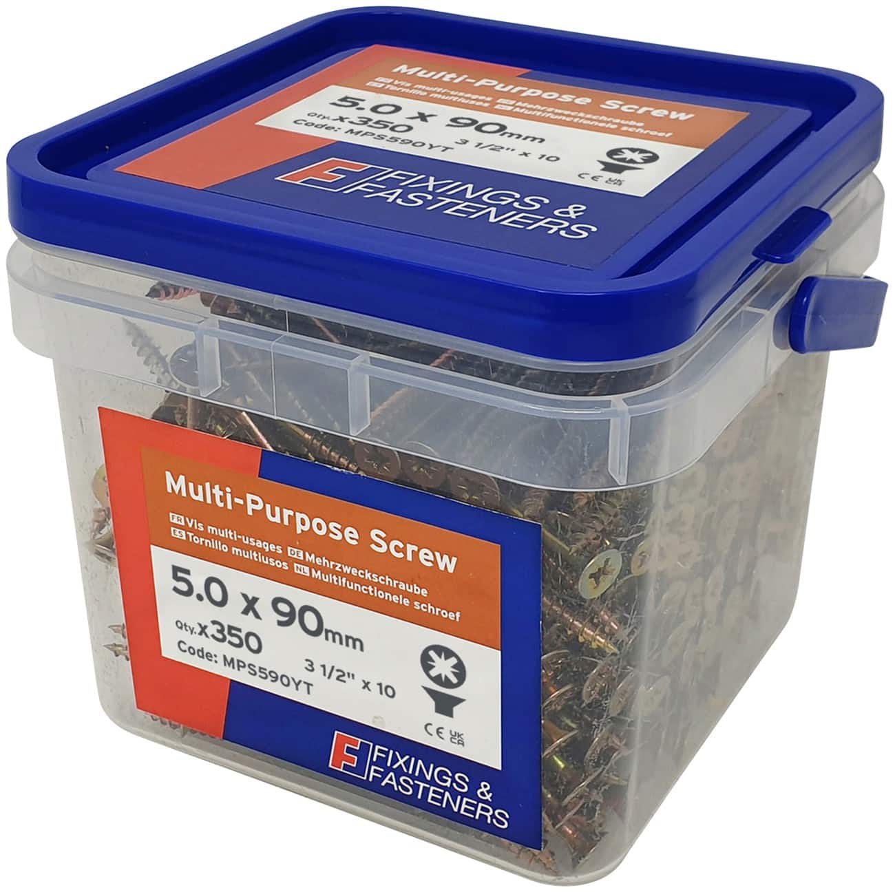 FORGEFIX Multipurpose Screw MPS590YT Pack of 600