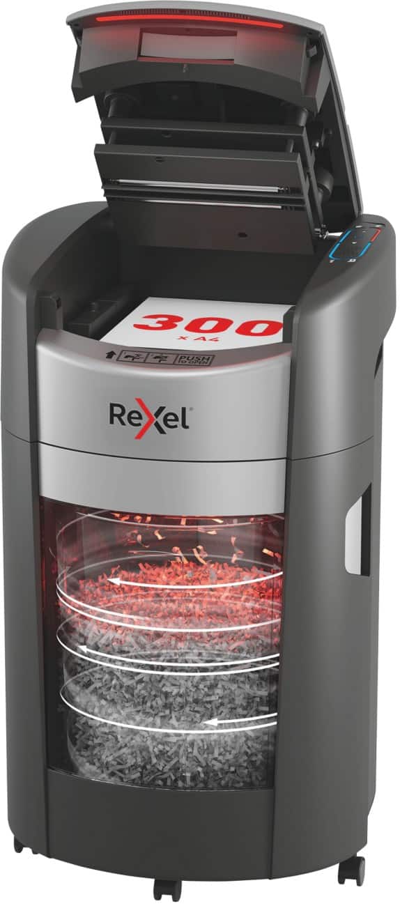 Rexel ShredMax Autofeed+ Shredder 330 Sheets Micro Cut Security Level P-5 25 L
