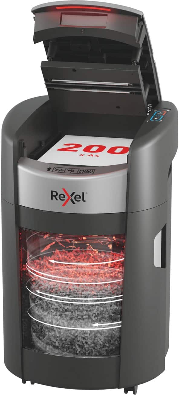 Rexel ShredMax Autofeed+ Shredder 220 Sheets Cross Cut Security Level P-4 21 L