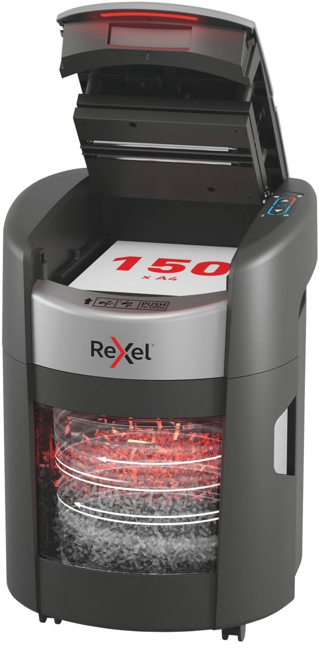 Rexel ShredMax Autofeed+ Shredder 165 Sheets Cross Cut Security Level P-4 15 L