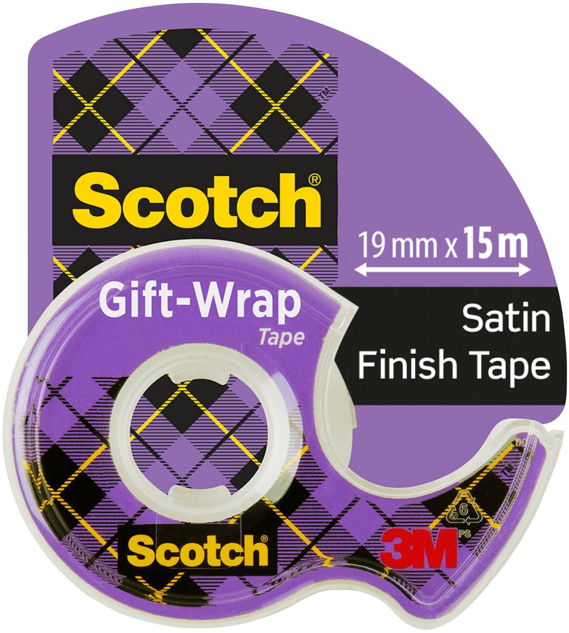 Scotch Office Tape Transparent 19 (W) mm Set Roll and Dispenser