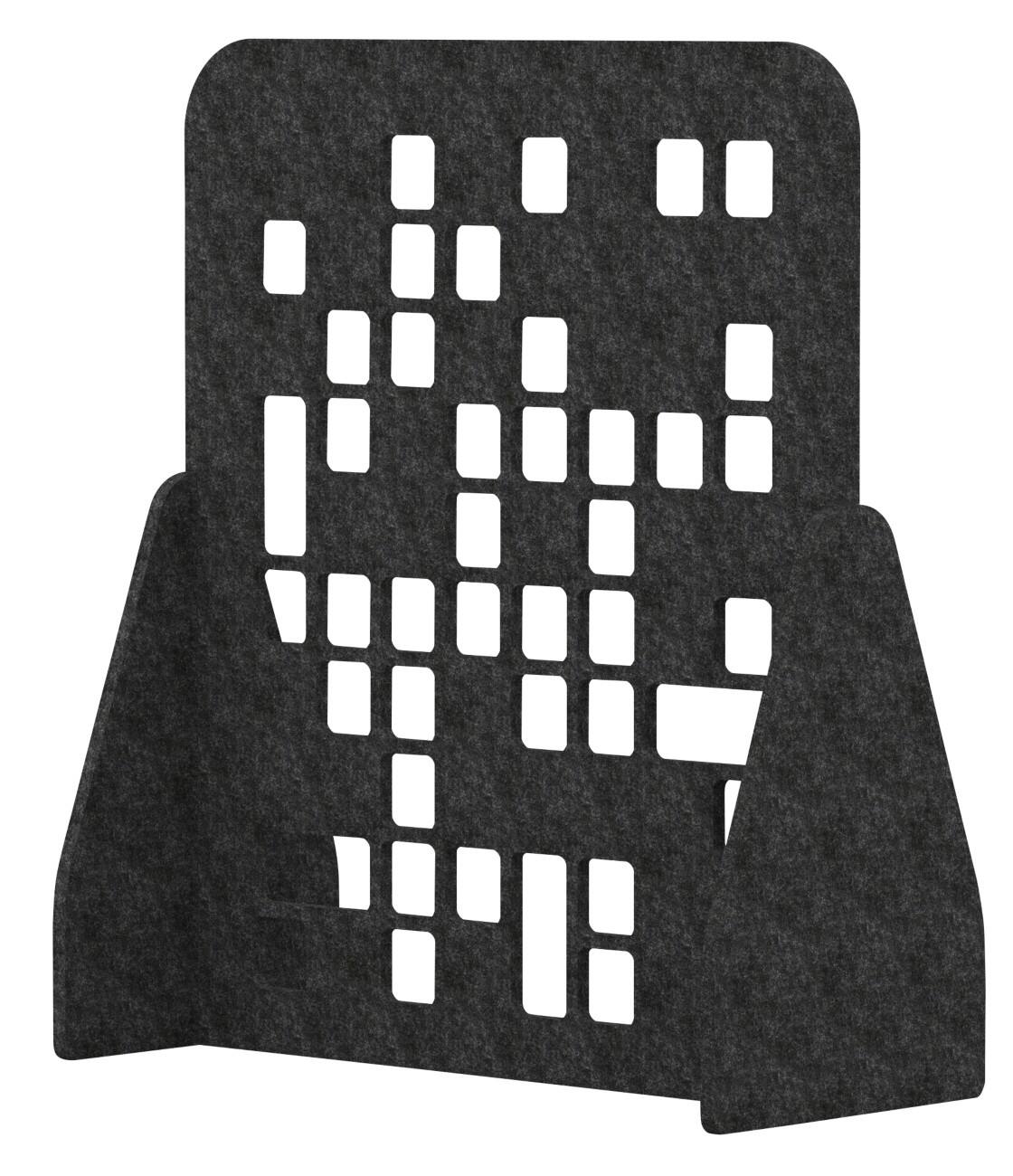 dynamic Accoustic Room Element Charcoal 1,200 x 550 x 1,400 mm