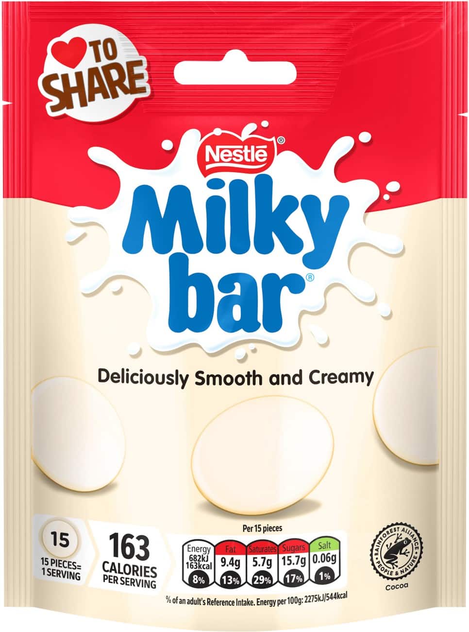 Nestle Milkybar Giant White Chocolate Pouch 94g