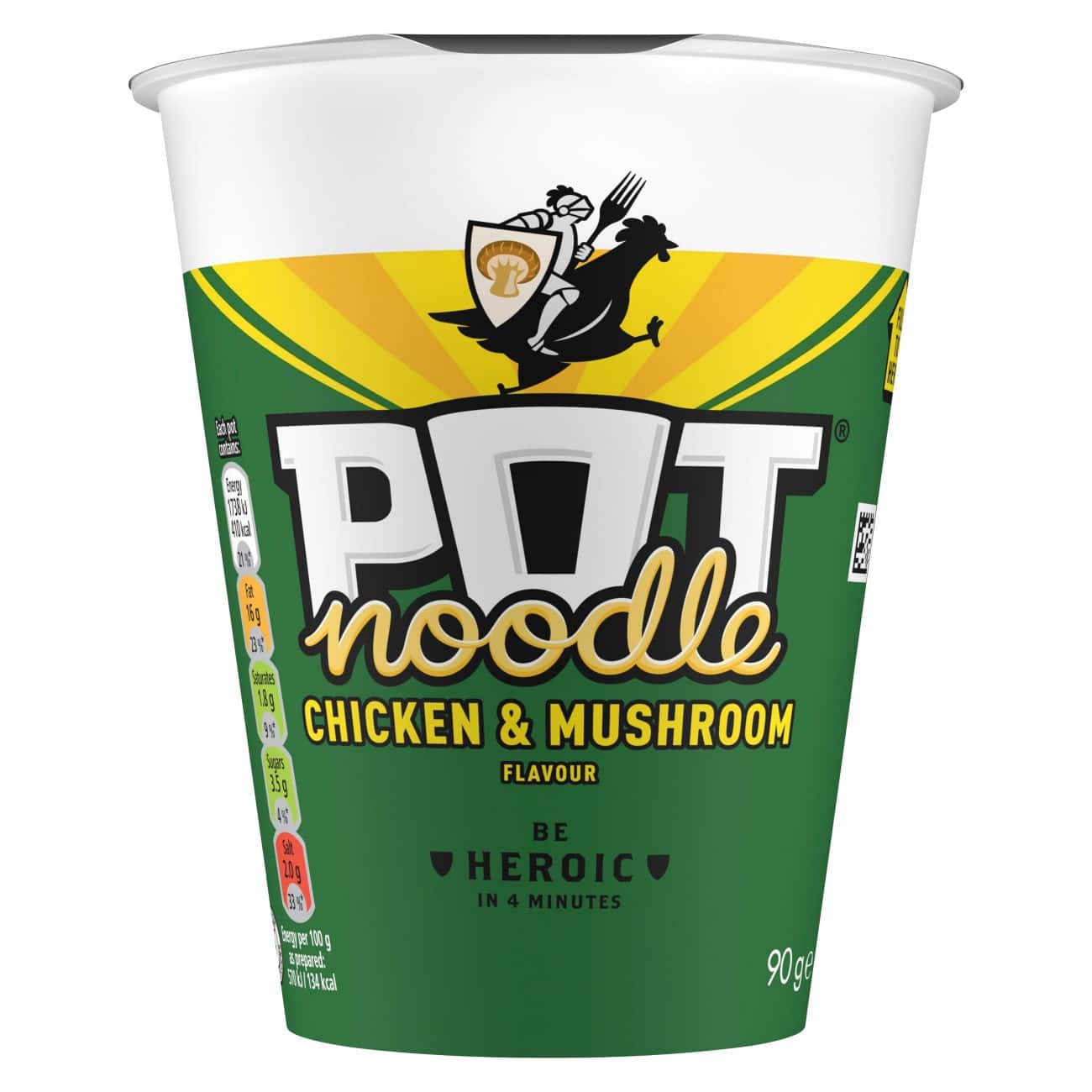 POT NOODLE Chicken & Mushroom Instant Noodles Pack of 12 of 90 g
