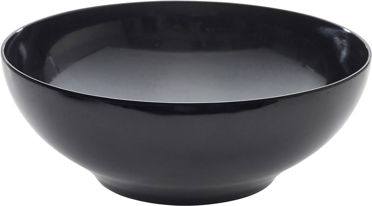 Genware Bowl 257 mm Dishwasher Safe Black