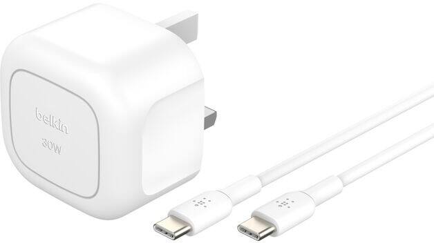 Belkin 30W Mobile Device Charger with 1x USB Type-C WCA008MY1MWH-B6